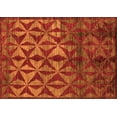 thumbnail image 1 of Ahgly Company Indoor Rectangle Abstract Orange Modern Area Rugs, 2' x 3', 1 of 4