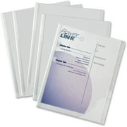 C-Line Report Covers with Binding Bars, Vinyl, Clear, 1/8" Capacity, 50/Box
