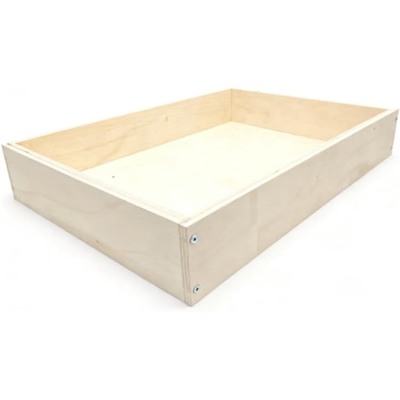 14" W x 19" D x 3.5" H Replacement Kitchen Drawer Box – DIY Kit for Cabinet Drawer Replacement, Pull Out Cabinet Drawers, Wooden Rollout Shelves & Sliding Drawers for Kitchen Cabinets 19–21" Deep
