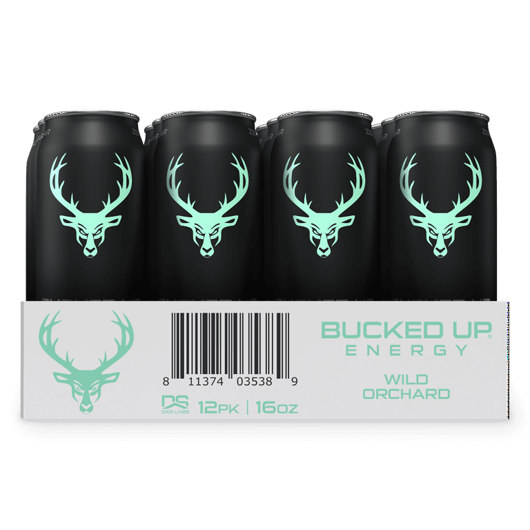 E.U.『Buck Wild』 PromoCDs Bucked Up Wild Orchard Energy Drink, Grape Flavor, 12 Cans