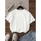 thumbnail image 2 of Girls Heart Print Short Sleeve Crew Neck T-shirt, Soft And Comfortable For Active Sports Outdoor Wear, 2 of 6