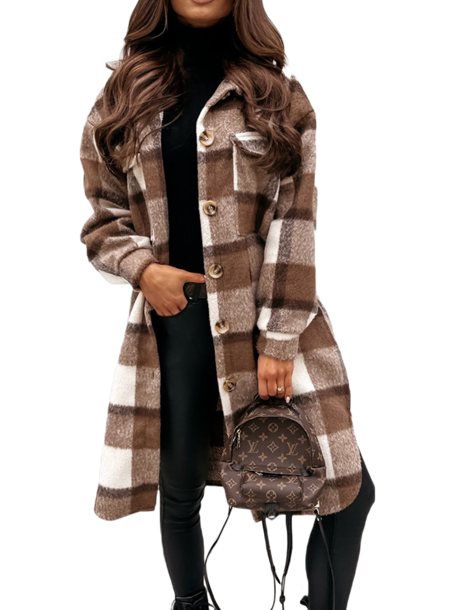 vintage plaid coat