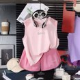 thumbnail image 2 of KPOPLK Baby Girl Clothes Girls Summer Outfits Sleeveless Tank Tops Loose Pants Teen Quick Dry 9M-16Y Clothing Set(14-18 Years,Pink), 2 of 7