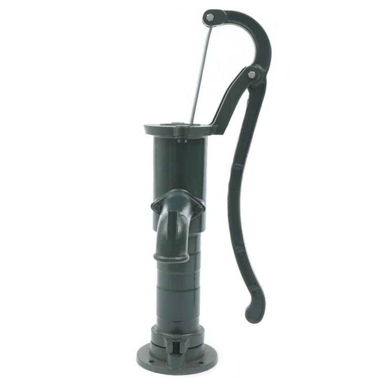  Pitcher Hand Water Pump for Well,Hand Pump Shake Suction Pump  Cast Iron Well Water Pitcher Press Suction Manual Water Jet Pump for  Outdoor Yard Ponds Garden (A) Black : Patio, Lawn