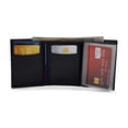 thumbnail image 4 of Cartera Tommy Hilfiger de piel con tres pliegues para hombre, color negro, 4 of 5