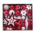 thumbnail image 1 of Juego de adornos colgantes para árbol de Navidad, 58 Uds., bolas de Navidad irrompibles coloridas, colgante de estrellas, 1 of 5