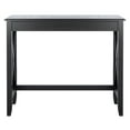 thumbnail image 4 of SAFAVIEH Kaytee Solid Retro X Side Writing Desk, Black, 4 of 12