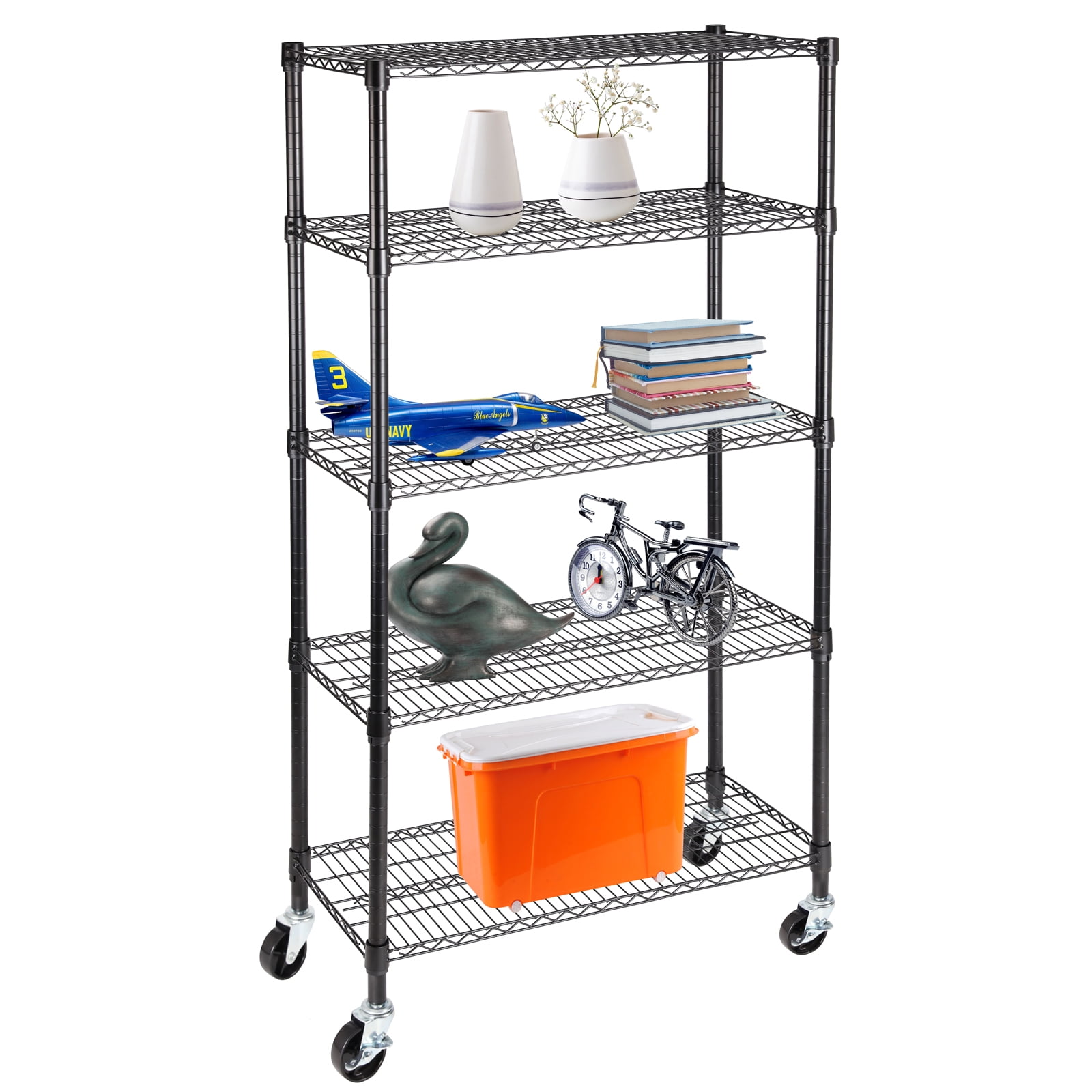 Uenjoy 5 Tier Adjustable Layer Wire Shelving Rack Heavy Duty 60"x30"x14