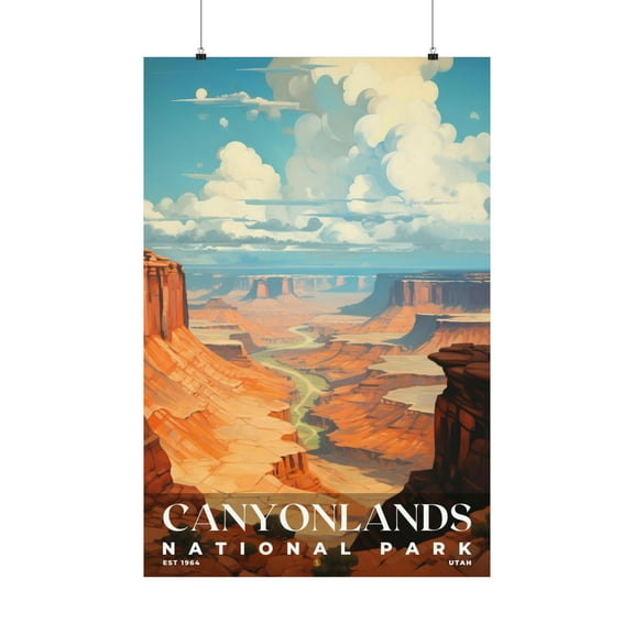 ELNEIT - Canyonlands National Park Poster, Unframed Matte Paper, S06