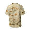 thumbnail image 6 of Daiia Taco Tortillas Men's Linen Shirts Short Sleeve Casual Shirts Button Down Shirt for Men Beach Summer Wedding Shirt-3X-Large, 6 of 6