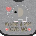 thumbnail image 4 of Inktastic My Nana and Papa Love Me Boys or Girls Baby Bib, 4 of 4