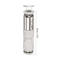 thumbnail image 2 of Unique Bargains 6mm Push Quick Connect Pneumatic Inline Air Tube Fitting Check Valve, 2 of 5