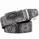 thumbnail image 1 of Snake Cowhide Genuine Leather Automatic Buckle Strap New Hot Ceintures Mens Belts Luxury Designer High Quality Novel Cowboy, 1 of 3