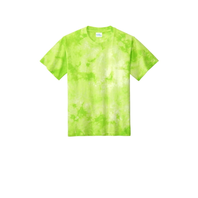 Tie Dye Shirt, Lemon Lime Green, Size Large