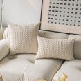 thumbnail image 2 of Estilo pana moda simple hogar sala de estar dormitorio sofá funda de almohada funda de cojín almohada de cintura., 2 of 2