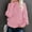 Pink, variant on Voncos Fall Sweater for Women Warm Winter Cable Knit Sweater Crewneck Long Sleeve Tunic Tops Khaki XL