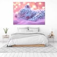 thumbnail image 4 of Mudket Framed Sleeping Pink Leopard Cub Canvas Wall Art, Cute Trendy Pink Leopard Wall Art for Girls Bedroom, Animal Print Decor, Ready to Hang - 12"L x 8"W, 4 of 10