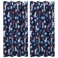 thumbnail image 1 of Kids Curtains Window Curtain Panels for Kid Room Curtain Space Astronaut Series Pattern Decorative Printed Curtains, Set of 2 Panels 42 x 84inch, 1 of 8