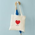 thumbnail image 4 of CafePress - Noelle Big Heart Tote Bag - Unisex Canvas Tote Bag, Beige, 1-Piece, 4 of 6