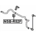 thumbnail image 2 of Febest FRONT STABILIZER BAR BUSHING D26 # NSB-R52F OEM 54613-3JA0A, 2 of 2