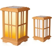 Techko Solar Zen Lantern  Amber or White Light (Height 15.6")
