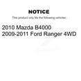 thumbnail image 2 of CMX Front Rear Disc Brake Rotors Kit for Car Ford Ranger Mazda B4000 K8-101104, 2 of 8