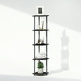 Furinno Turn-N-Tube 5 Tier Multipurpose Corner Display Rack Shelving ...