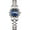 M-gold Blue, variant on Luxury Men's and Women's Business Diamond Stainless Steel Waterproof Roman Numeral Analog Quartz Watch with Day-Date Calendar, Gold and Silver Tone