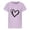 Light Purple, variant on Girls T Shirts Size 7-8 Summer Girls' Large Sized Round Neck Heart Themed Print Short Sleeved Loose Fitting Casual T Shirt for Children, Size 8-9 Years