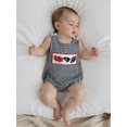 thumbnail image 6 of BemeyourBBs Baby Boy Plaid Romper Summer Round Neck Sleeveless Jumpsuits, 6 of 9