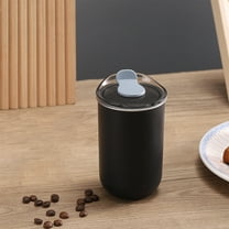 Insulated Stainless Steel Travel Mug Leakproof Coffee Thermo Cup with Temperature Display 316 Liner for Office Commute Hot Beverages Gifts(Black)