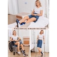 thumbnail image 5 of Unisex Tear Away Shorts 9" Snap On Athletic Shorts Cotton Post Knee Hip Surgery Recovery Lounge Short with Pockets, 5 of 7