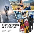 thumbnail image 6 of DouZhe Lightweight Backpack, Retro Maryland State Flag Patriotic Prints Travel Outdoor Hiking Bag School Bookbag Casual Daypack Backpacks for Women Men, 6 of 7