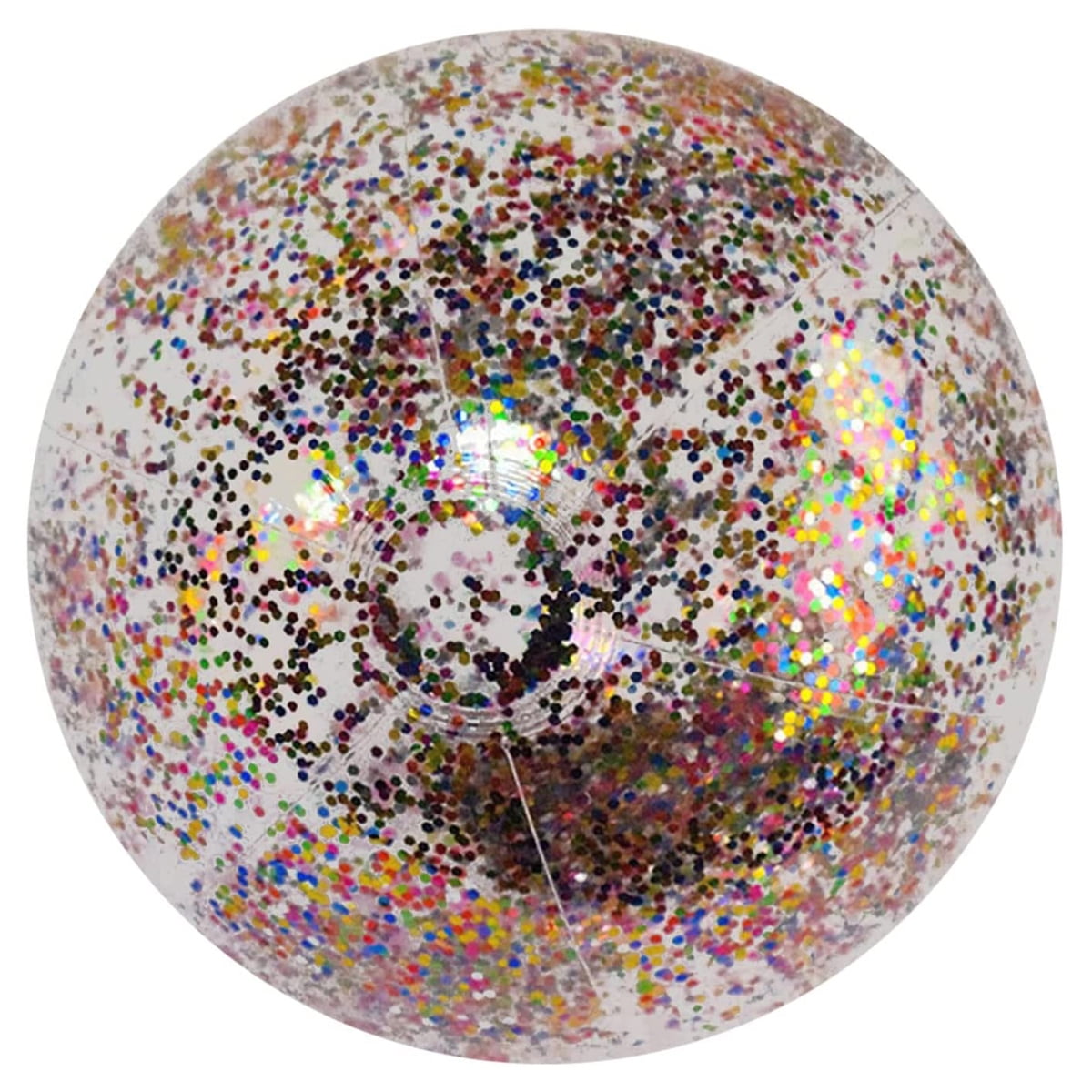 Glitter Ball Water Toy Family Party Props Beach Ball with Inflator-Rose ...