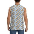 thumbnail image 4 of Bingfone Cute Sloth Pattern Men's Tank Tops Workout Sleeveless Tee Shirts Running Beach Tanks for Men-Medium, 4 of 8