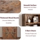 thumbnail image 4 of Estilo rural-style 6 niveles freestanding de madera estante con doors y abiertos estantes, industrial look, retro brown para sala de estar, dormitorio, oficina, 4 of 6