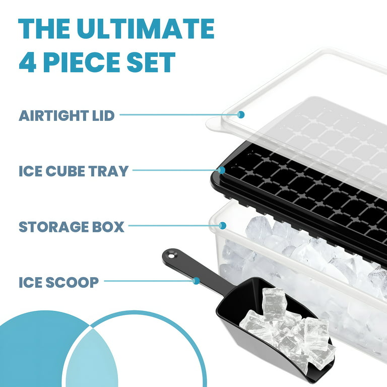 Buy Kunya Ice Cube Trays for Freezer with lid, Silicone Ice Box,8