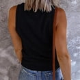 thumbnail image 3 of Women's Ribbed Knit V Neck Tank Tops Sleeveless Henley Shirts Button Up Cami Tees, 3 of 6