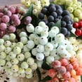 thumbnail image 2 of Firlar 5pcs Small Fruit Bunch Artificial Blueberry Ornaments Christmas Berry Home Office Decor Eco-friendly Simulation Fruits, 2 of 17