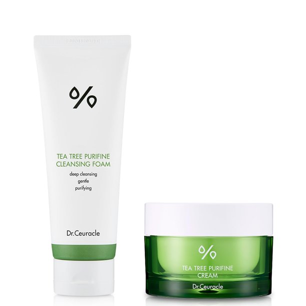 Espuma limpiadora y crema purifina de árbol de té Skincare Dr. Ceuracle