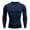 Navy Blue, variant on Men Compression Running T Shirt Fitness Tight Long Sleeve Sport Tshirt Training Jogging Shirts Gym Sportswear Quick Dry Rashgard, High Elastic Athletic Tights Top, Moisture Wicking Base