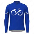 thumbnail image 3 of Maillot de ciclismo de manga larga de otoño, camisetas de ciclismo transpirables de secado rápido para hombre, ropa para deportes al aire libre, ciclismo de montaña y carretera, 3 of 5