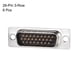 thumbnail image 2 of Conector D-sub macho de 26 pines, 3 filas, tipo soldadura, negro, 8 piezas, 2 of 3