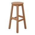 thumbnail image 2 of Costaelm Paradise 29" HDPE Round Outdoor Patio Bar Stool, Teak, 2 of 8