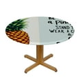 thumbnail image 3 of GOSMITH Inspirational Gifts for Women Teenage Girls Pineapple Gifts for Women Be a Pineapple Tablecloth Round Table Cover White, 3 of 7
