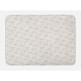thumbnail image 1 of Flower Bath Mat, Continuous Floral Pattern with Roses and Leaves Folkloric Damask in Pastel Tones, Plush Bathroom Decor Mat with Non Slip Backing, 29.5" X 17.5", Multicolor, by Ambesonne, 1 of 2