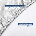 thumbnail image 2 of Four Layers Tire Covers Set of 4 for Rv Travel Trailer Vinyl Wheel, Sun Rain Snow Protector, Waterproof, Silver, Fits 27-29 Inch Tire, 2 of 7