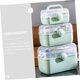 thumbnail image 4 of Caja de almacenamiento de medicamentos Caja de primeros auxilios vacía - Bandeja plegable de niveles Caja de medicamentos con pastillero, Caja médica con asa portátil para primeros auxilios, 4 of 5