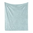 thumbnail image 1 of Vintage Blue Soft Flannel Fleece Blanket, Simplistic Pattern of Juxtaposed Small Spirals Shabby Pastel Colored, Cozy Plush for Indoor and Outdoor Use, 50" x 60", Baby Blue and White, by Ambesonne, 1 of 6