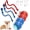 Red+Blue-4PCS, variant on 2PCS Tiny Ball Dog Toy, Tinyfetch Interactive Motion Dog Cat Toys Balls,360°Smart Automatic Rolling Electric Dogs Ball Toy with Birdsong, Fast Moving Toy for Dog and Cat,Tough Chew Proof